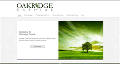 Desktop Screenshot of oakridgecp.com